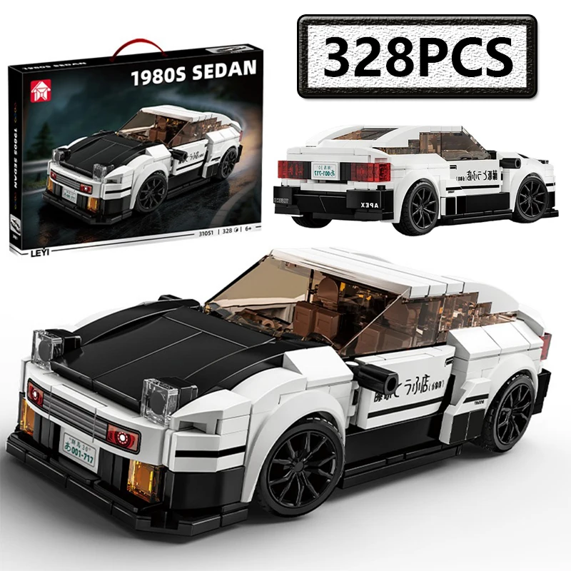 

Гоночный автомобиль City Car Speed Racer MOC GT, модель автомобиля, конструктор, гоночный суперкар Initial D, гараж, рождественский подарок, игрушки