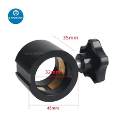 32MM Vertical Rod Stereo Microscope Bracket Ring Positioning Ring Block 360 Degrees Free Rotation Focusing Bracket Fixed Ring