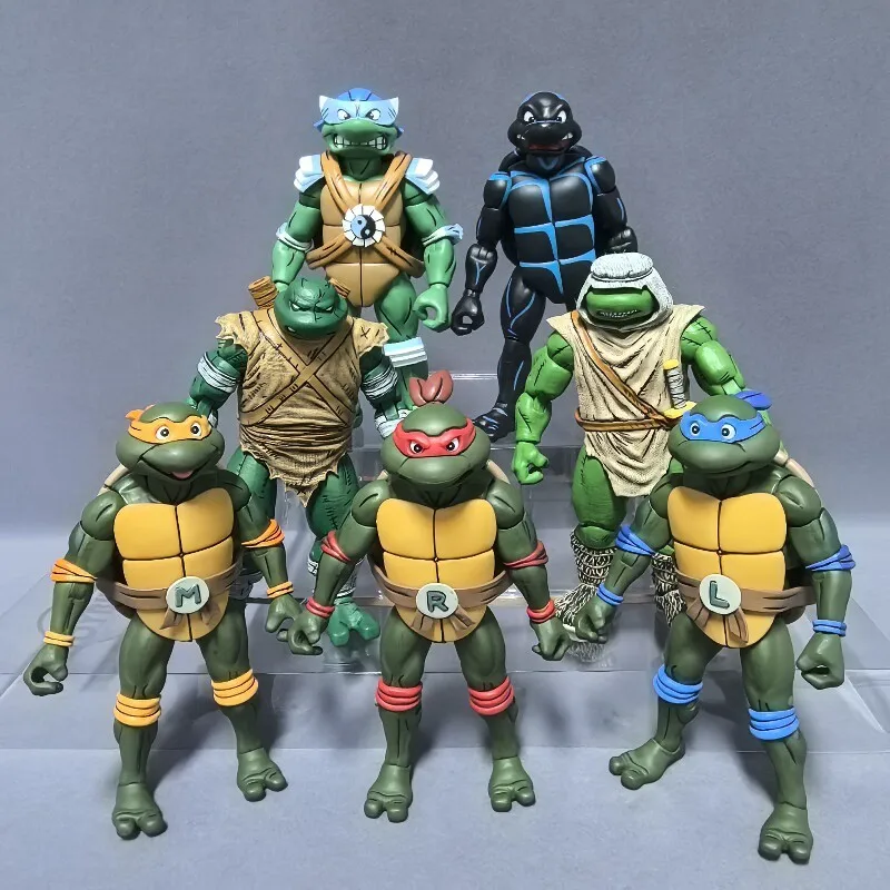 В наличии: Коллекционная подвижная фигурка NECA Teenage Mutant Ninja Turtles Michelangelo, 7 дюймов, подарок