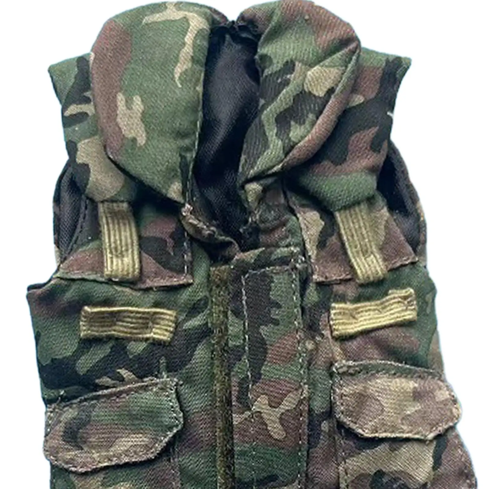 1/6 Doll Figure Jungle Vest Model Fishing Vest Clothes Traning Vest with Front Pockets for 12inch Soldier Figures Costume