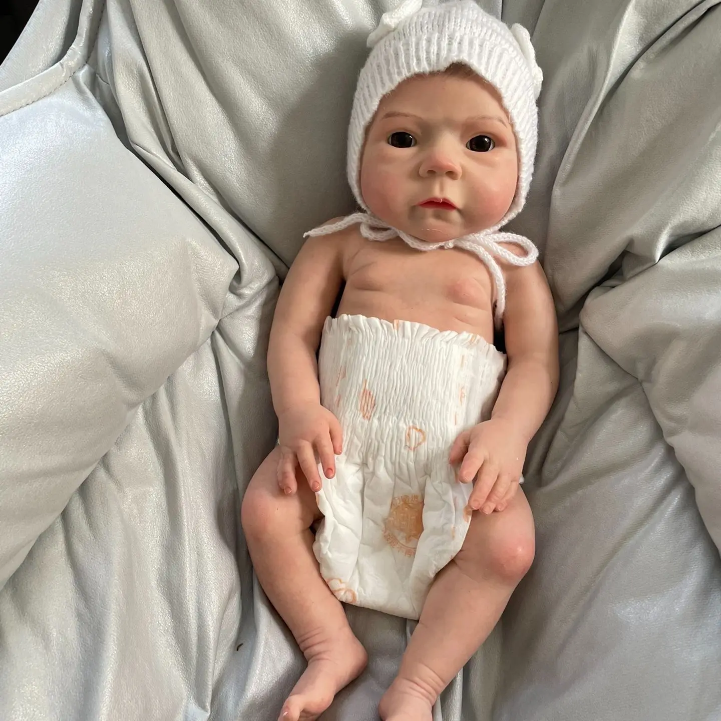 

45cm Reborn Bebe Full Body Silicone Super Soft Realistic Reborn Doll Baby boneca Lovely Painted bebê reborn de silicone Gifts