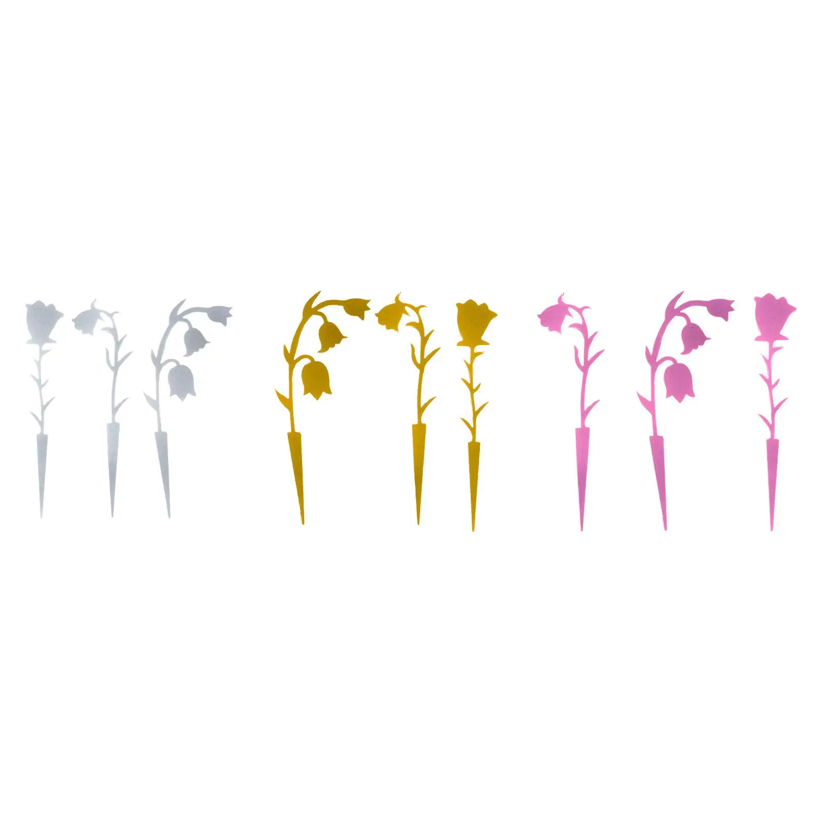 

3 Pieces Garden Stakes for Plants Decorative for Spring Lawn Indoor Outdoor