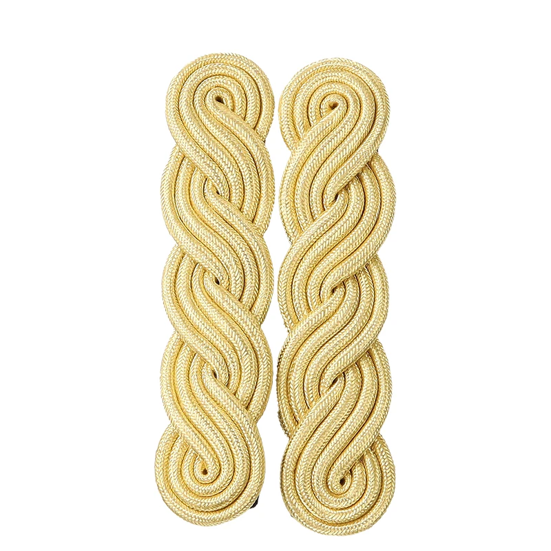 British Military Epaulets Hand work Copper Wire epaulette for Dress Uniforms  Honor Guard & Cosplay Props Cord Shoulder Badge