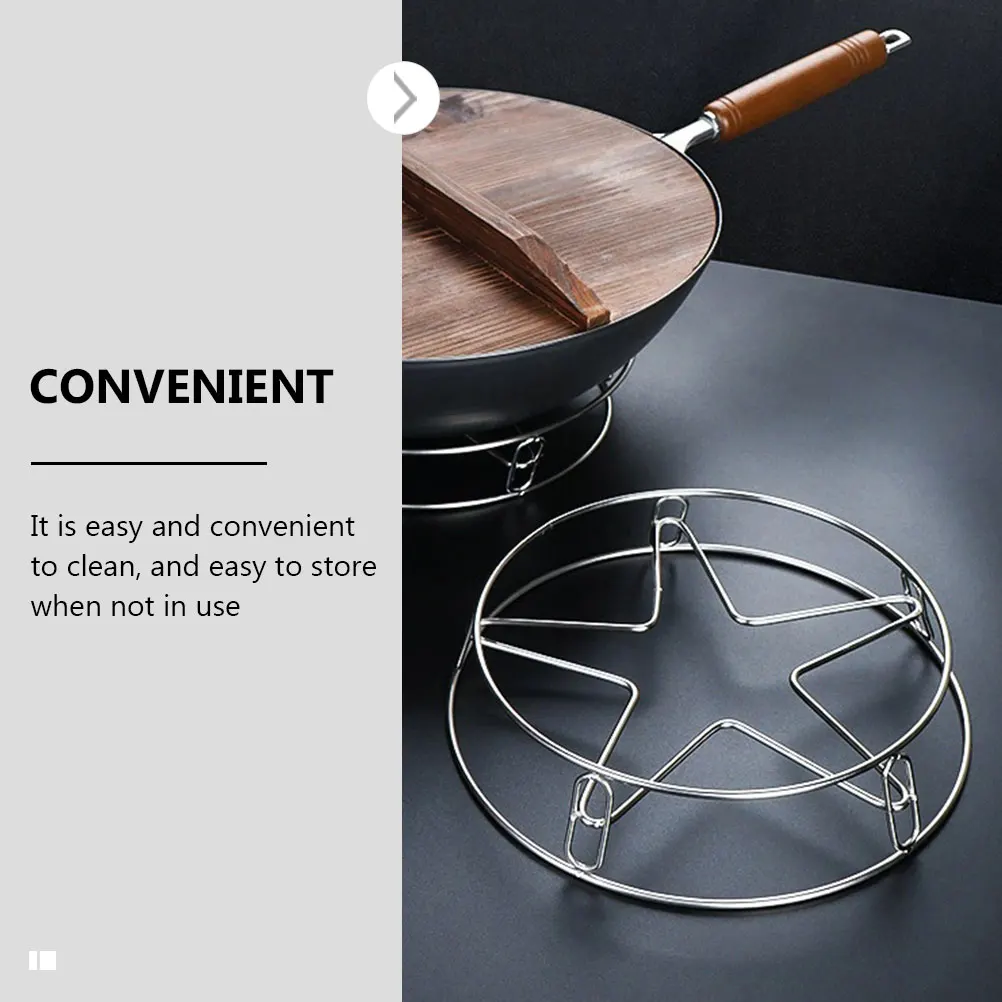 

Premium Stainless Steel Steamer Rack Heat Insulation Pan Pad Cooking Rack For Steaming Baking Kitchen Supplies Household