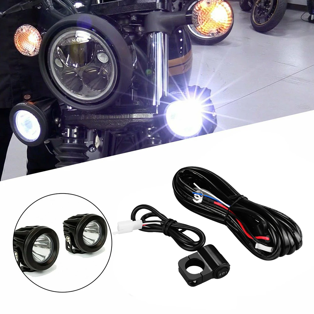 Motorbike LED Light Control Cable DC 12V Motorcycle LED Spotlight Wire 3 Wire for LED Motorcycle Motorbike Headlights Spotlight