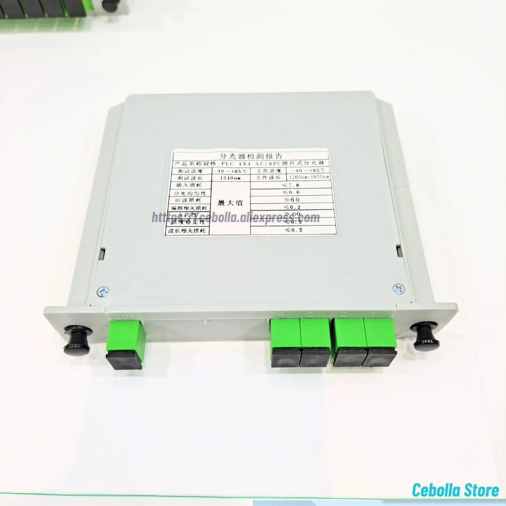 مقسم الألياف الضوئية 1-4 SC UPC/APC صندوق كاسيت المكونات في نوع مقسم بصري صندوق مقسم الألياف الضوئية