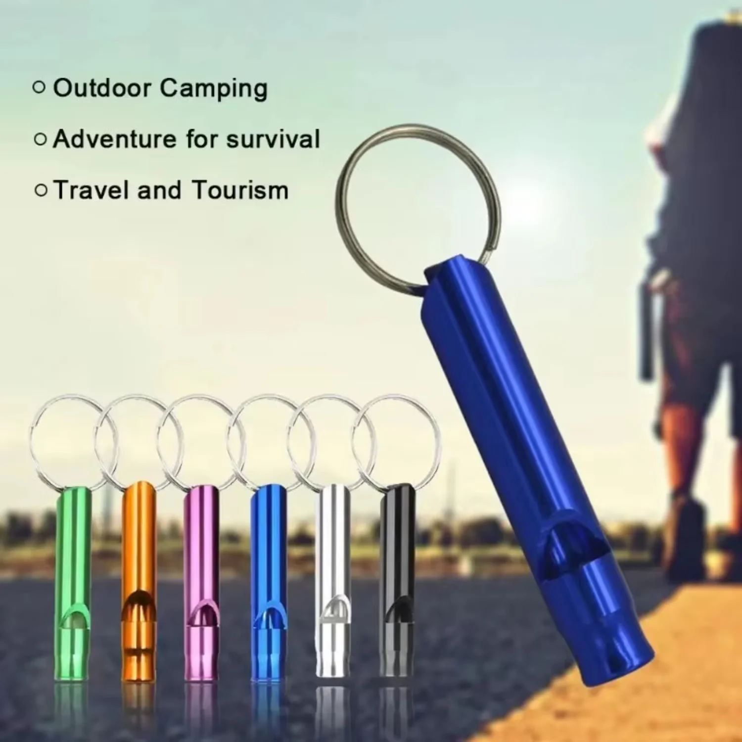 

Outdoor Emergency Whistle Multifunction Survival Training Whistle Camping Hiking Survival Sports Anti Lose Whistle Key