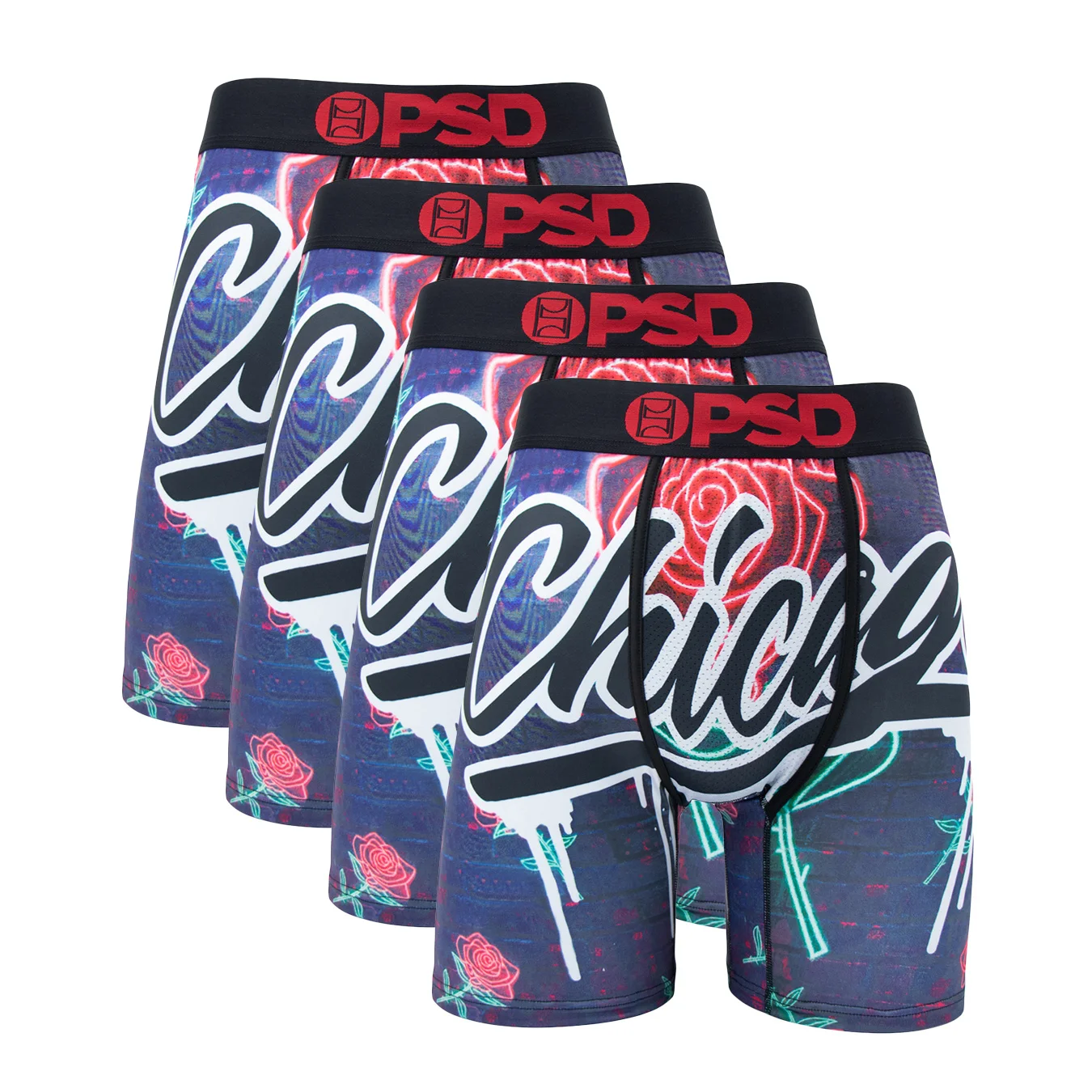 4Pcs Fashion Print Men Underwear Boxers Cueca Male Panties Lingerie Men Underpants Boxershorts Sexy Man Boxers Briefs Trunks