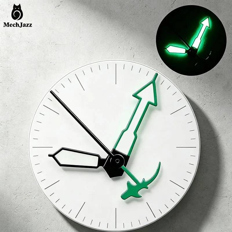 MechJazz Green Luminous Watch Hands Hour,Minute & Second Hands Fit NH35 NH36 NH Series Watch Hands Set Movements Watch Mod Parts