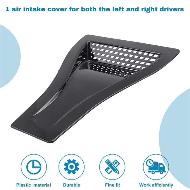HOT-Universal Engine Hood Vent Louvers Air Scoop Bonnet Vent Air Intake Cover Glossy Black Car Parts Car Front Vent,Universal En
