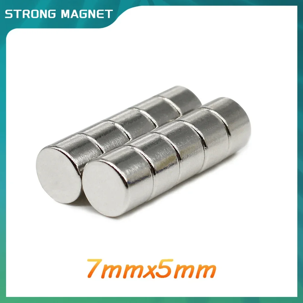 10/20/50/100/200/300PCS 7x5 mm Minor Round Rare Earth Magnet 7mmx5mm Small Round Strong Magnet 7x5mm Neodymium Magnet Disc 7*5