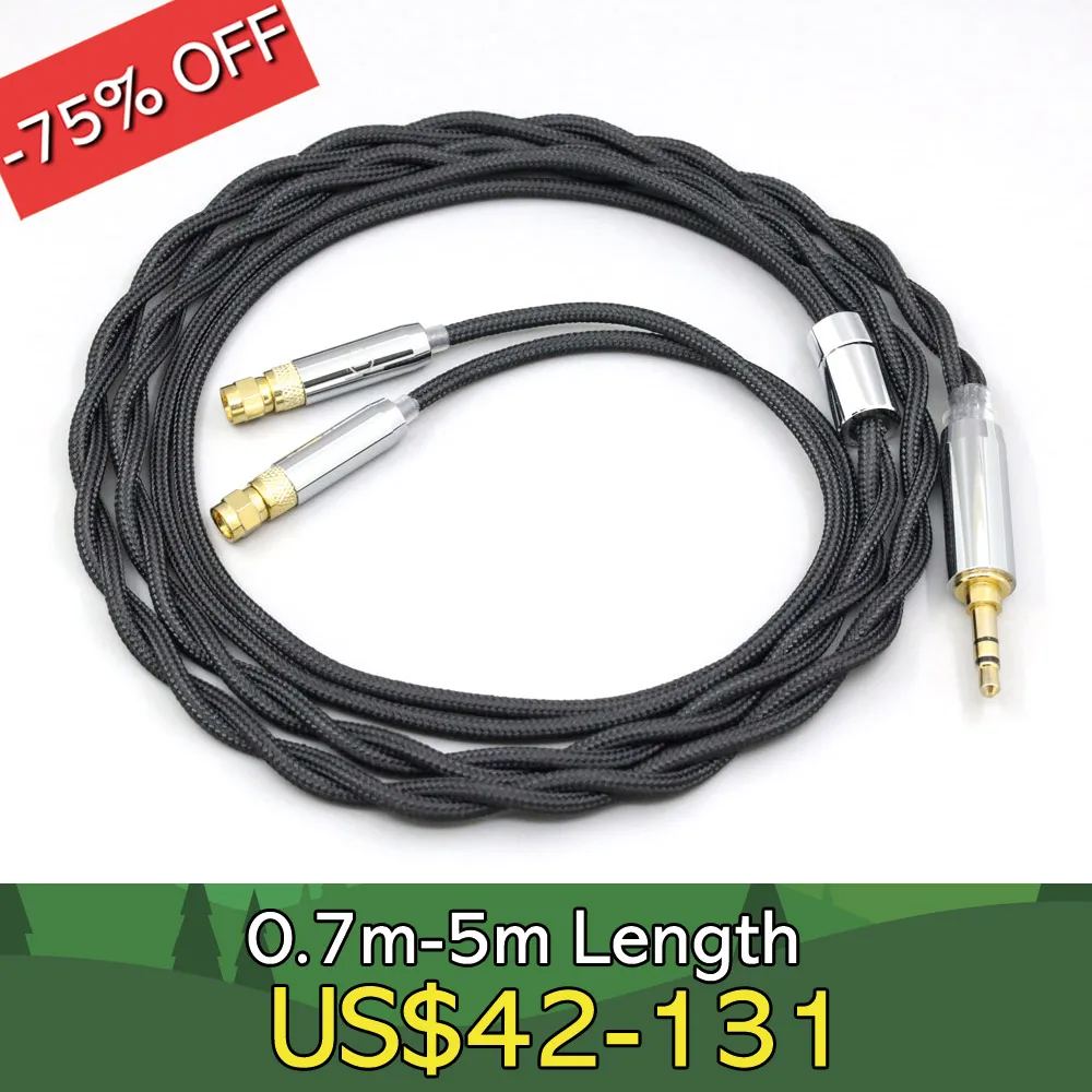 

Nylon 99% Pure Silver Palladium Graphene Gold Shield Cable For HiFiMan HE400 HE5 HE6 HE300 HE4 HE500 HE6 Headphone LN008301