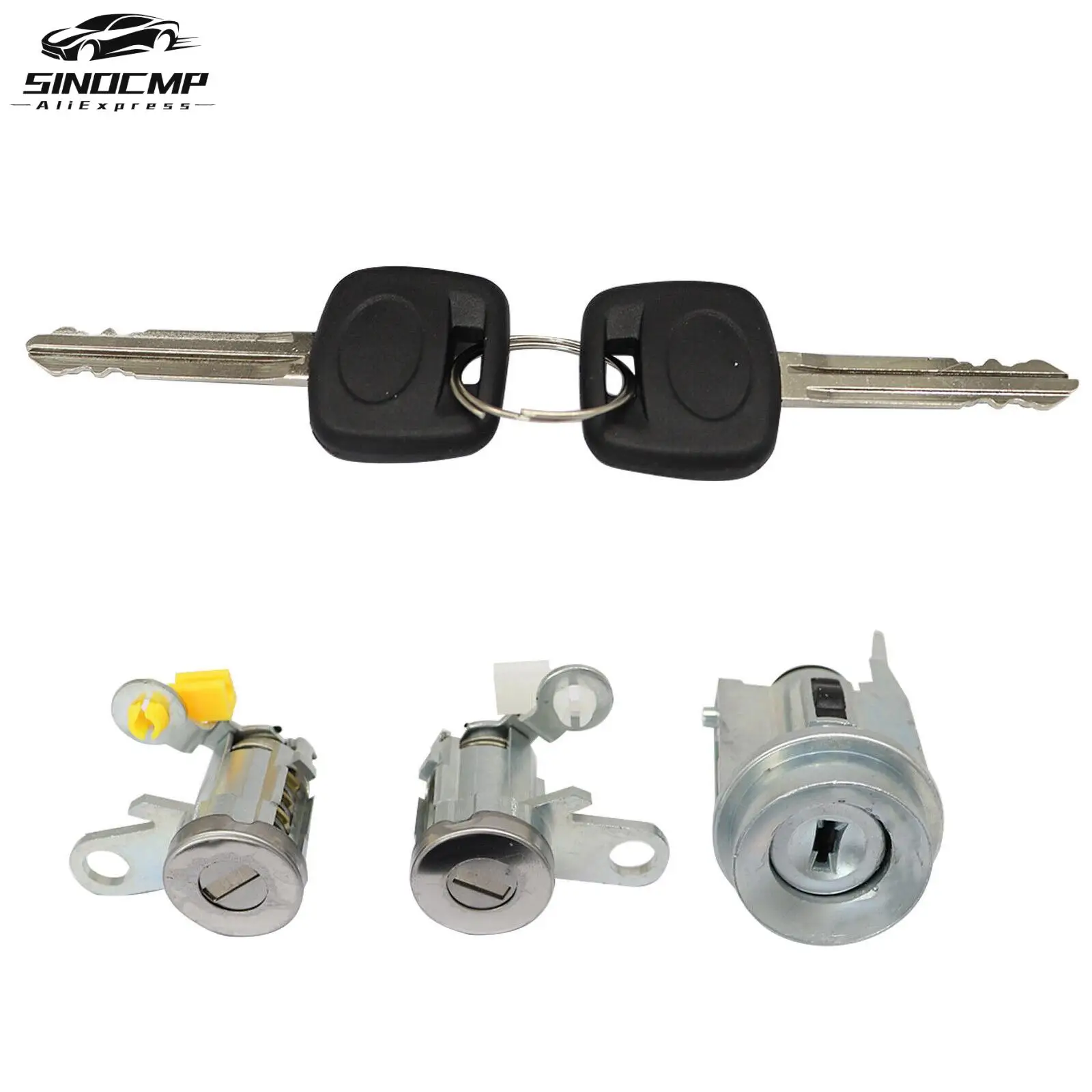 

1Set Ignition Switch & Door Lock Cylinder 69005-35840 69051-35070 69052-04020 69051-04020 For Toyota Tacoma Base SR5 1995-2004