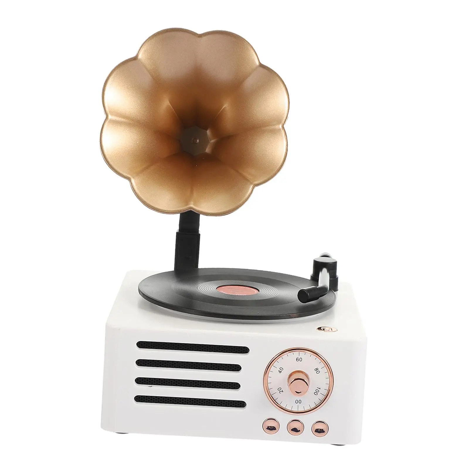 Turntable .0 Stereo Speakers Player for Gift Yoga Room Office Hotel