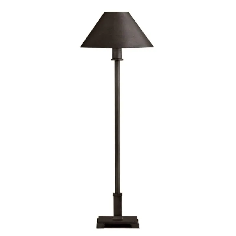 Retro modern living room bedroom wrought iron table lamp designer soft villa vertical table lamp