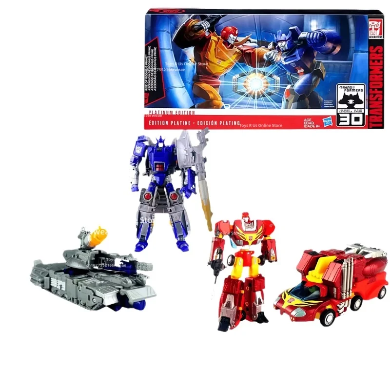 En Stock Takara Tomy Hasbro Transformers Studio Series Robot de juguete Rodimus Galvatron Platinum Set edición de exposición regalo Hobby