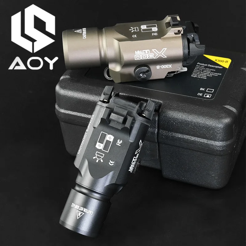 X300 LED Flashlight Tactics Metal SF X300-B X300B 1000LM Strobe Weapons Scout Light White LED For Gloc Pistol Hanging 20mm Rail