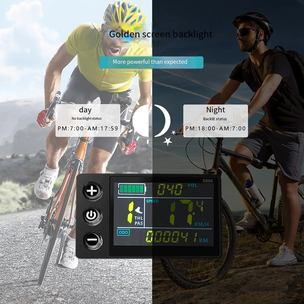thumbnail image 2 of S866 LCD Display For E-Bike - 24V/36V/48V Electric Bike Speed Controller Panel 2 of 6