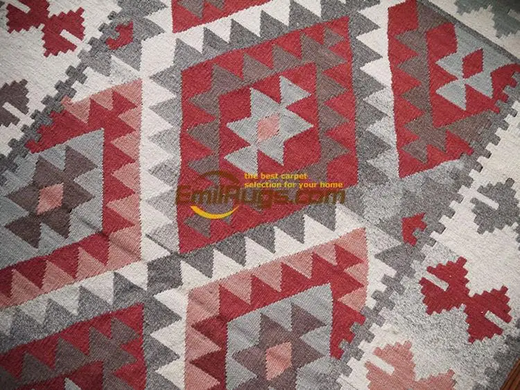 Natural hair Ami khaki American Casual style kilim rug gc137-51yg4