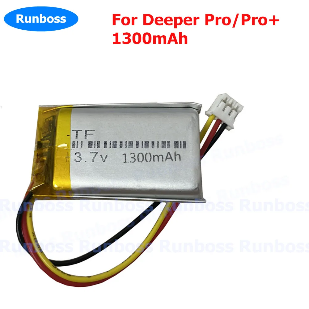 New 3.7V 1300mAh Battery For Deeper PRO Pro+ Wireless Fishfinder Sonar GPS