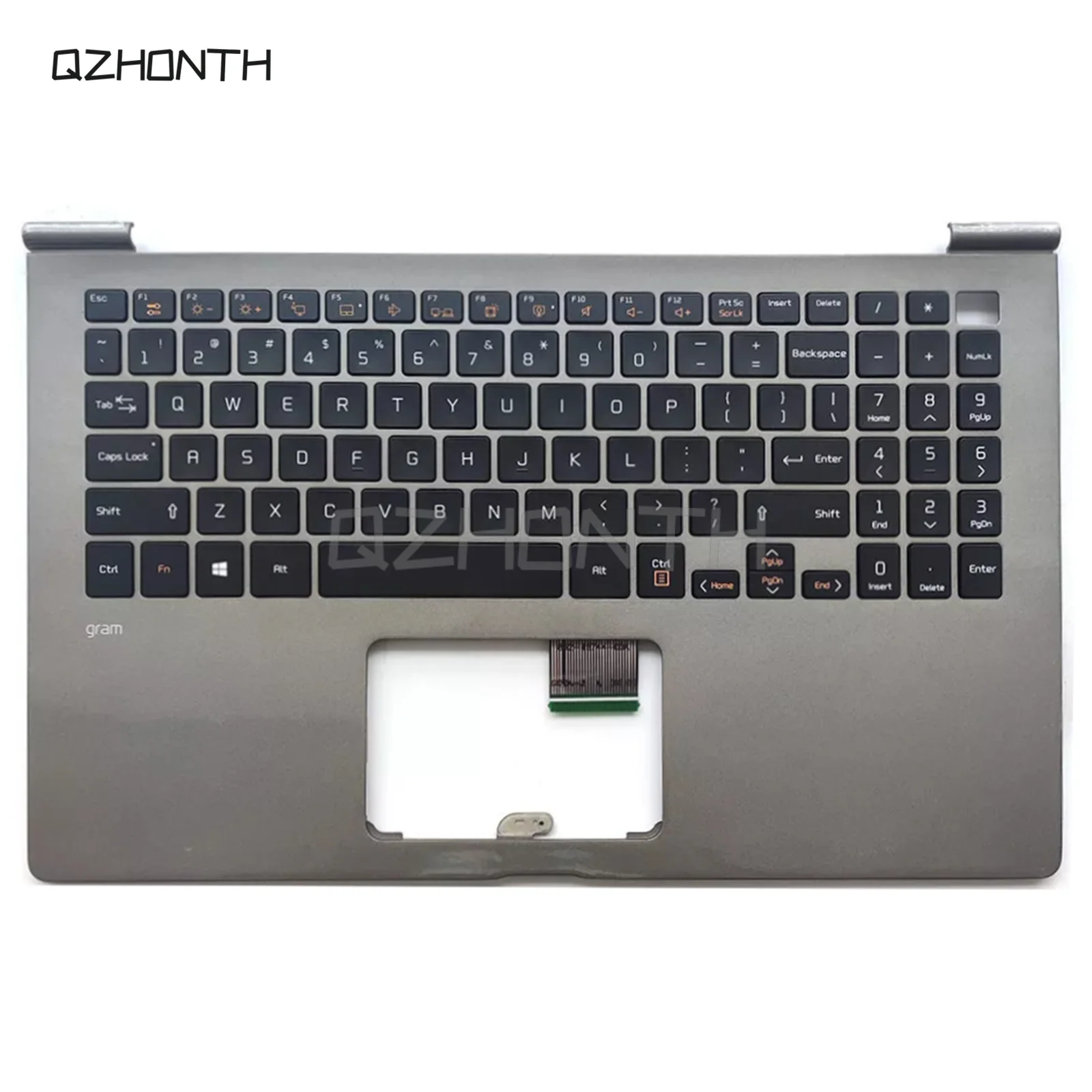 New For LG 15Z980 15ZD980 15Z98 Palmrest with US Keyboard (Gray) MBN652233XX AEW74029812 15.6