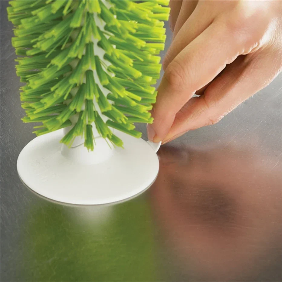 Basedidea Sink Suction Cleaning Brush Cups Goblet Mugs Cleaner Strong Suction Lazy Use Clean Brush for Cup