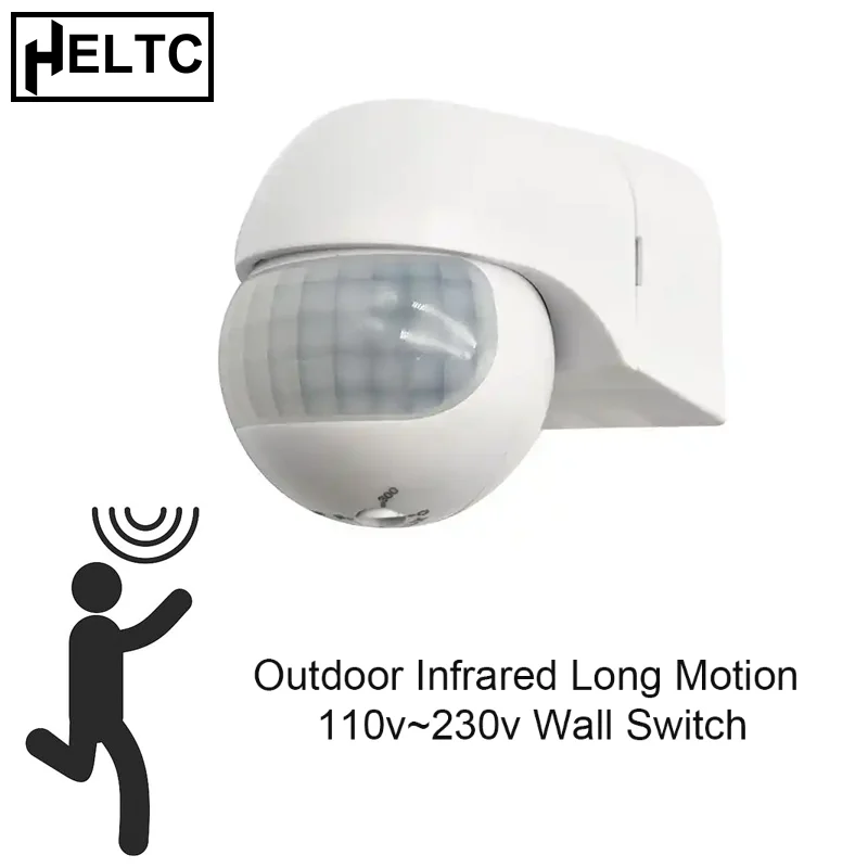 

Outdoor Infrared Long Motion AC100V~240V Wall Switch PIR Detectors LED Sensor Waterproof Timer Light Motion Sensor