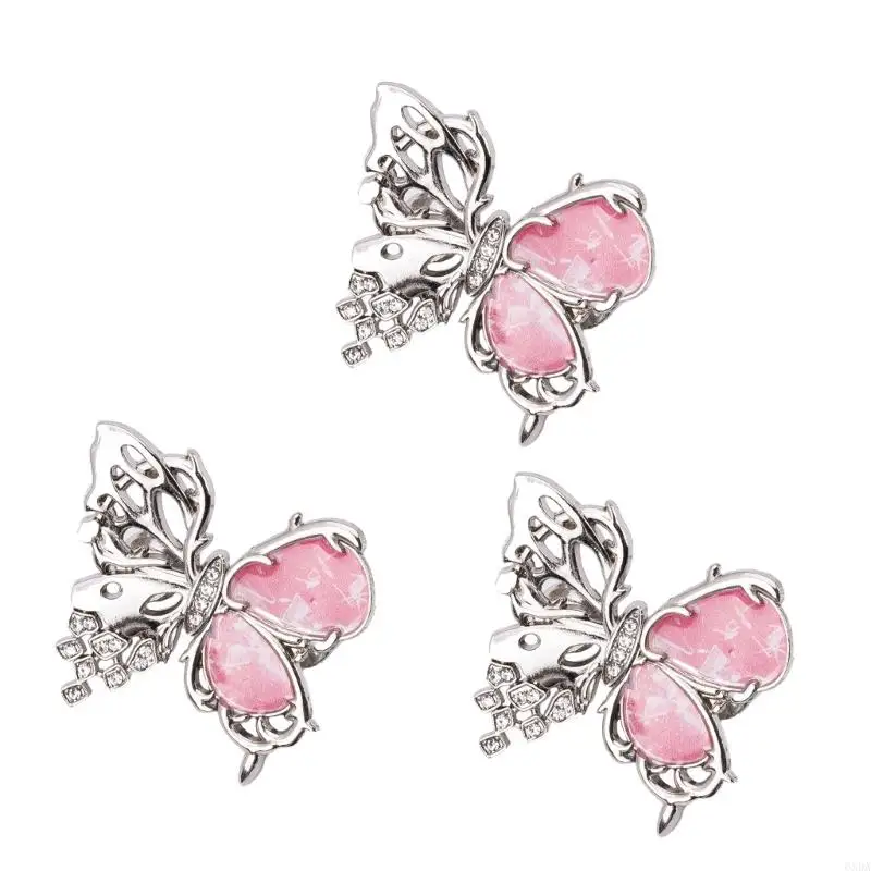 Pack Of 3 Hollowout Butterfly Waist Adjustment Pin Jeans Pants Waist Tightening Pin For Women Nonsewing Waist Adjuster 6XDA
