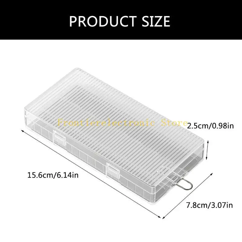 G8DB Portable Battery Storage Box For 18650 Batteries Lightweight Secure Closures