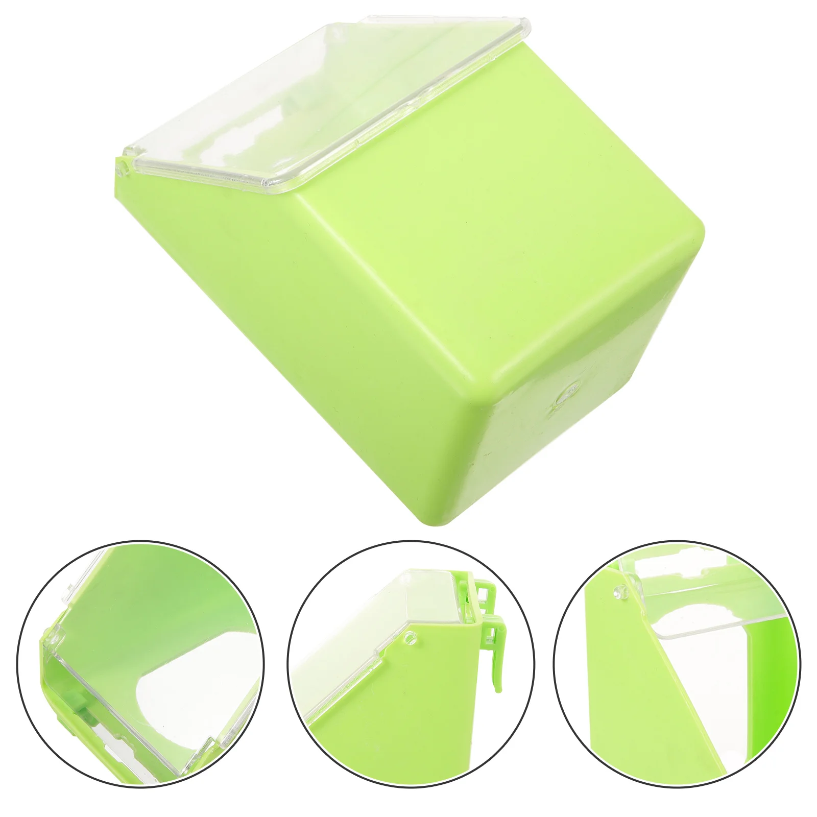 

Hanging Box Trough Green Large Capacity Pigeon Feeder Cage Small Bird Cup Water Dispenser Plastic Quail Feeding Accessory