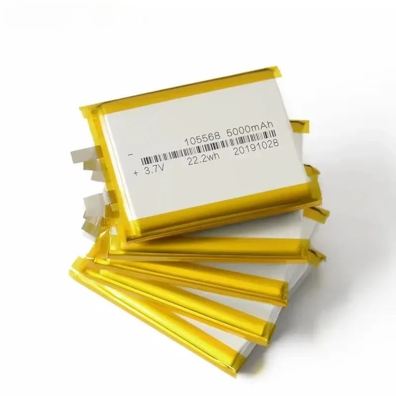 105568 5000mAh 3.7V Lithium Polymer Battery for Power Bank Hand Warmer LED Light Smart Robot Rechargeable Li-polymer
