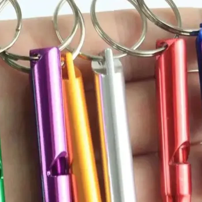 1/3Pcs Small Multifunctional Aluminum Emergency Survival Whistle Keychain Camping Hiking Outdoor Tool Training Whistle