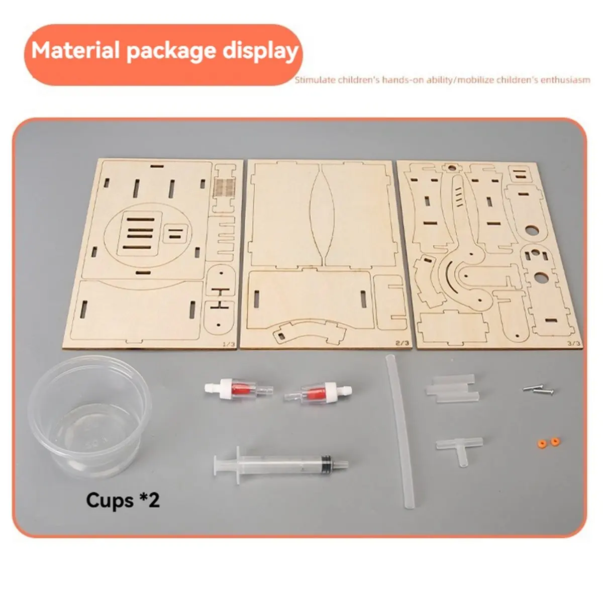 Kit de Modélisation Physique de Pompe à Eau DIY – Outil d'Apprentissage Scientifique et Technologique pour Étudiants