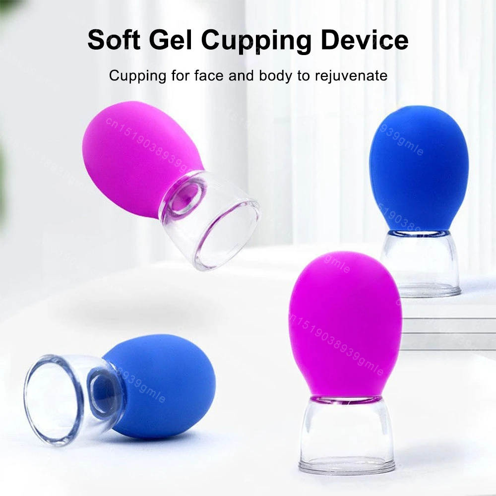 1 Stuk Siliconen Cupping Massage Cup Body Face Nek Oogmassageapparaat Vacuüm Lichaam Gezichtsverzorging Gezicht Stomende Porie Cleaner Tool Huidverzorging