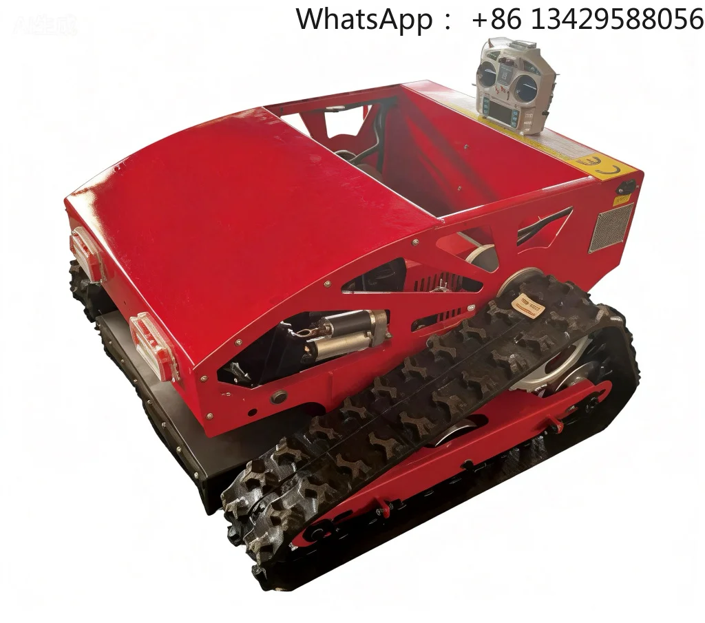 224-55A Industrial Petrol Lawn Mower 4-Stroke Engine 224CC 600W Power Zero-Turn Adjustable Cutting Height 20-150mm