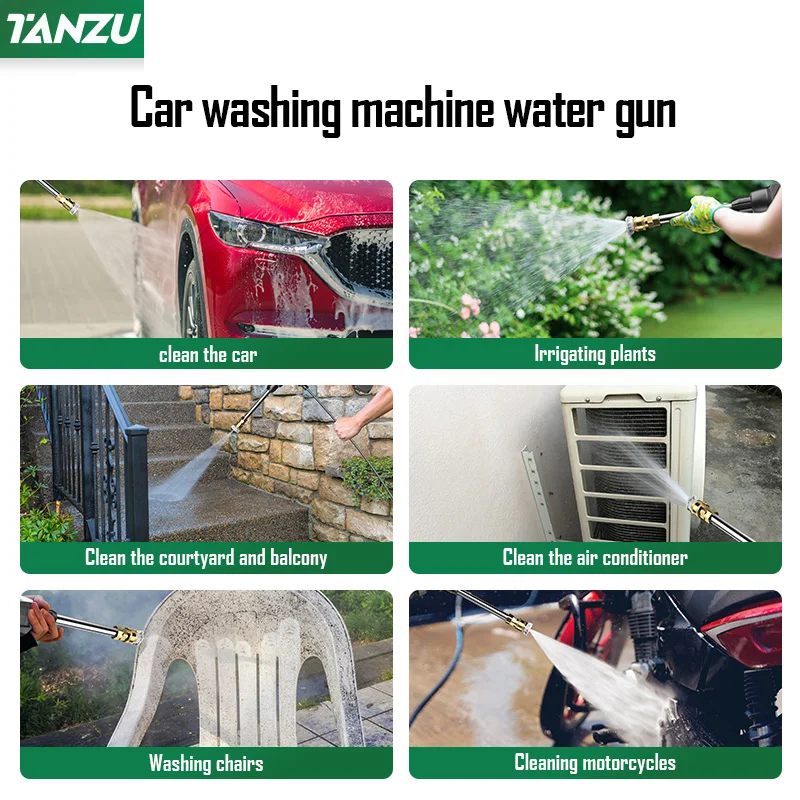 21V 1000W 60 Bar Generation 5 Cordless High Pressure Washer Wireless Electric Water Gun Sprayer Car Floor Balcony Wash Tanzu images - 6
