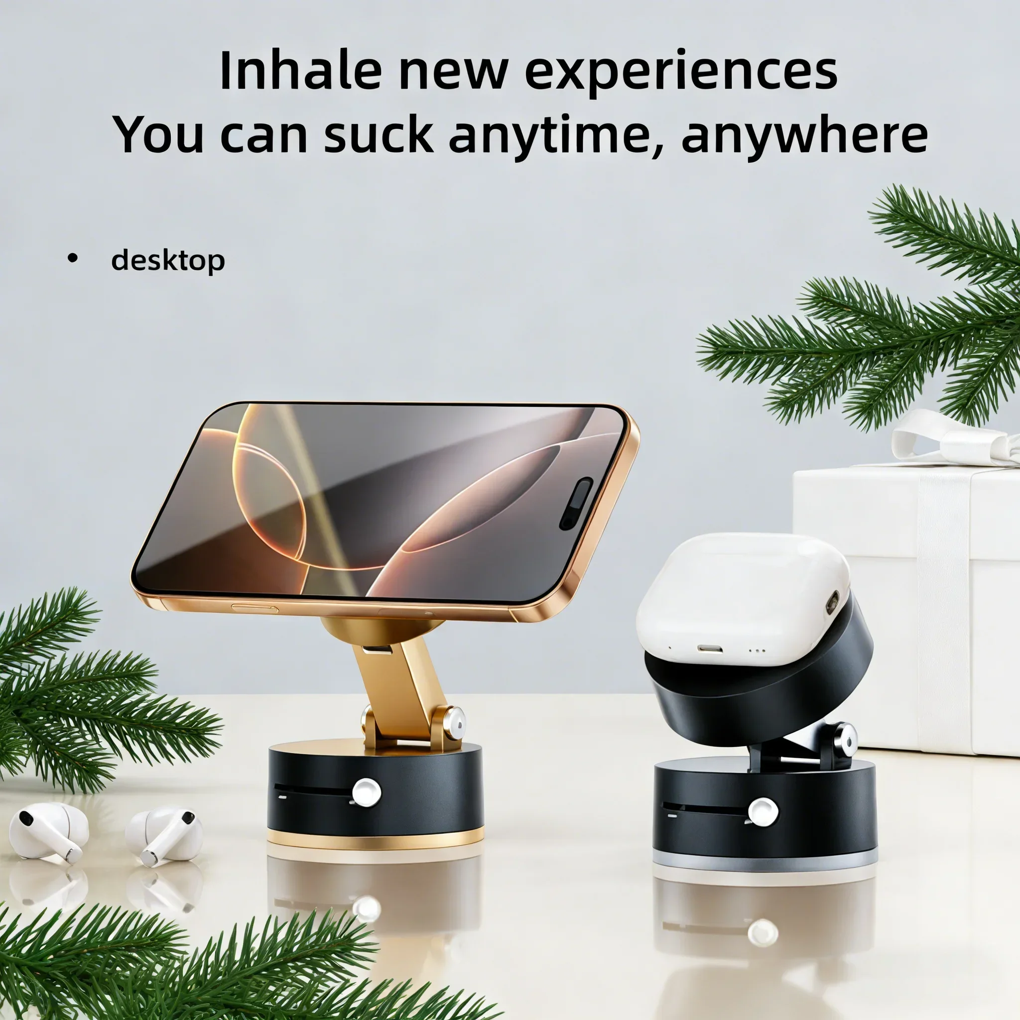 

Adjustable Vacuum Magnetic Suction Cup - Party Must-Have Hands-Free Phone Holder for Car/Gym/Mirror/Smooth Areas