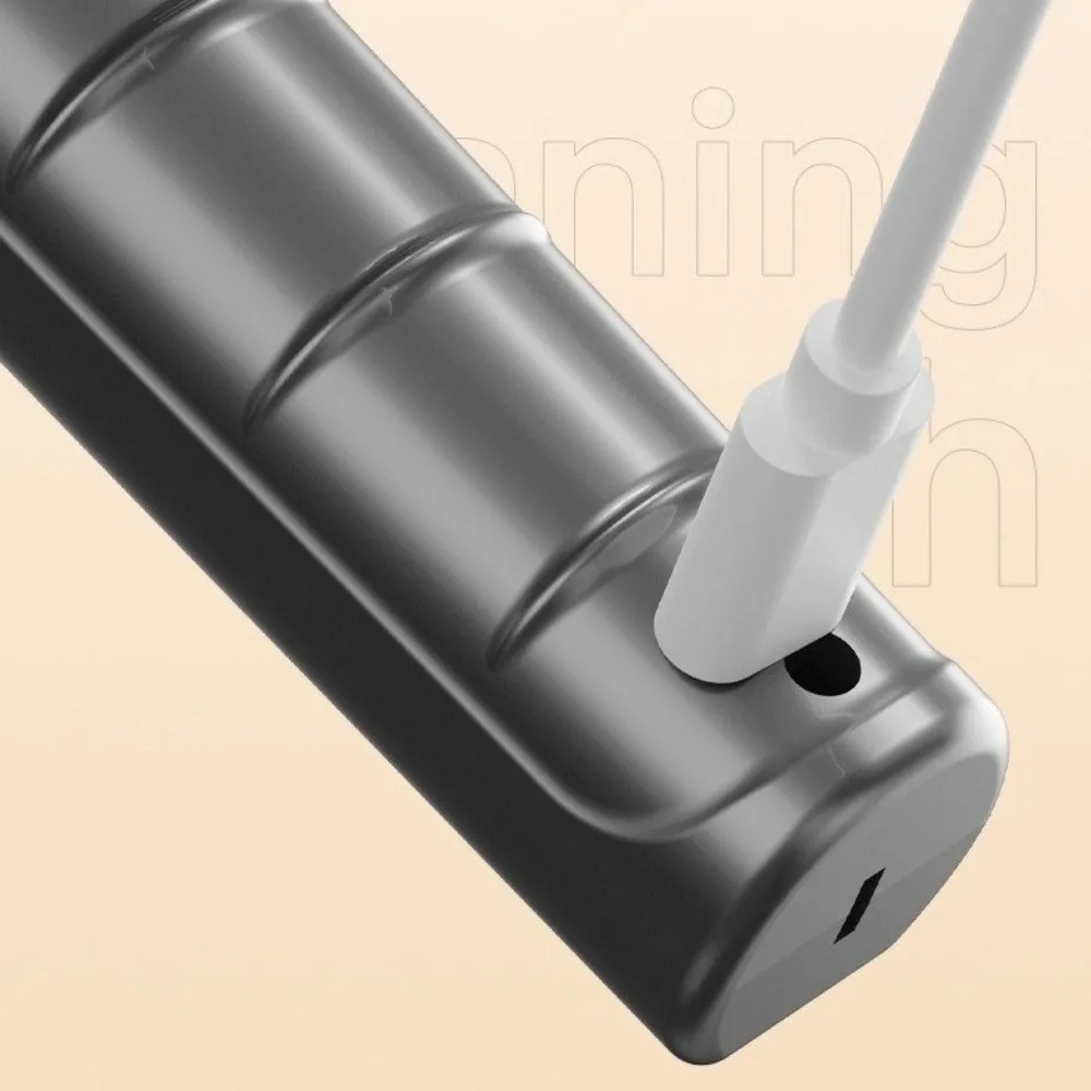 

Stainless Steel Electric Grill Cleaning Brush Rechargeable 2-Speed BBQ Rotating Brush 3 Replaceable Heads with LED Light