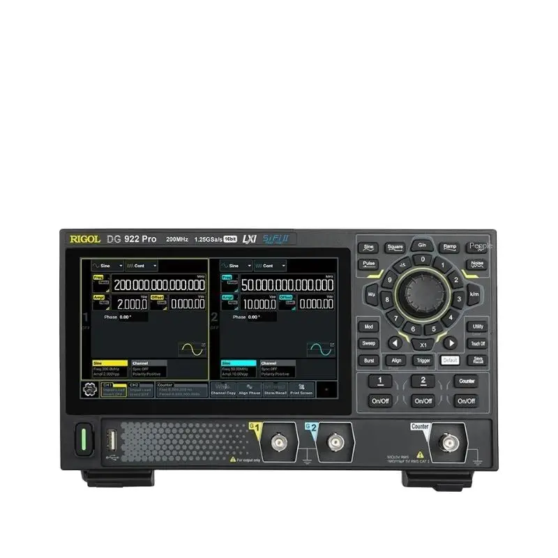 DG902 Pro 70MHz 1.25GSa/s 16-Bit Portable Function Arbitrary Waveform Generator 16Mpts Standard 32Mpts Optional for Laboratory
