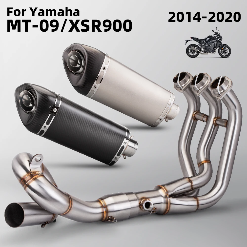 

Полный комплект выхлопной системы мотоцикла, модифицированный комплект, глушитель из нержавеющей стали с DB Killer для YAMAHA MT09 FZ09 XSR900 2014-2020