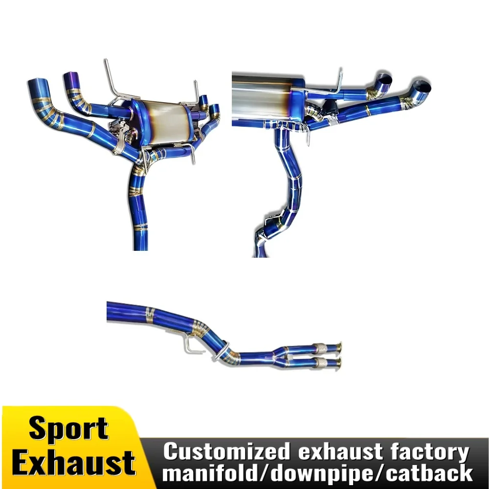 

For Nissan GTR GT-R R35 3.8 2008-2021 high performance valve exhaust catback titanium alloy muffler car sound wave retrofit