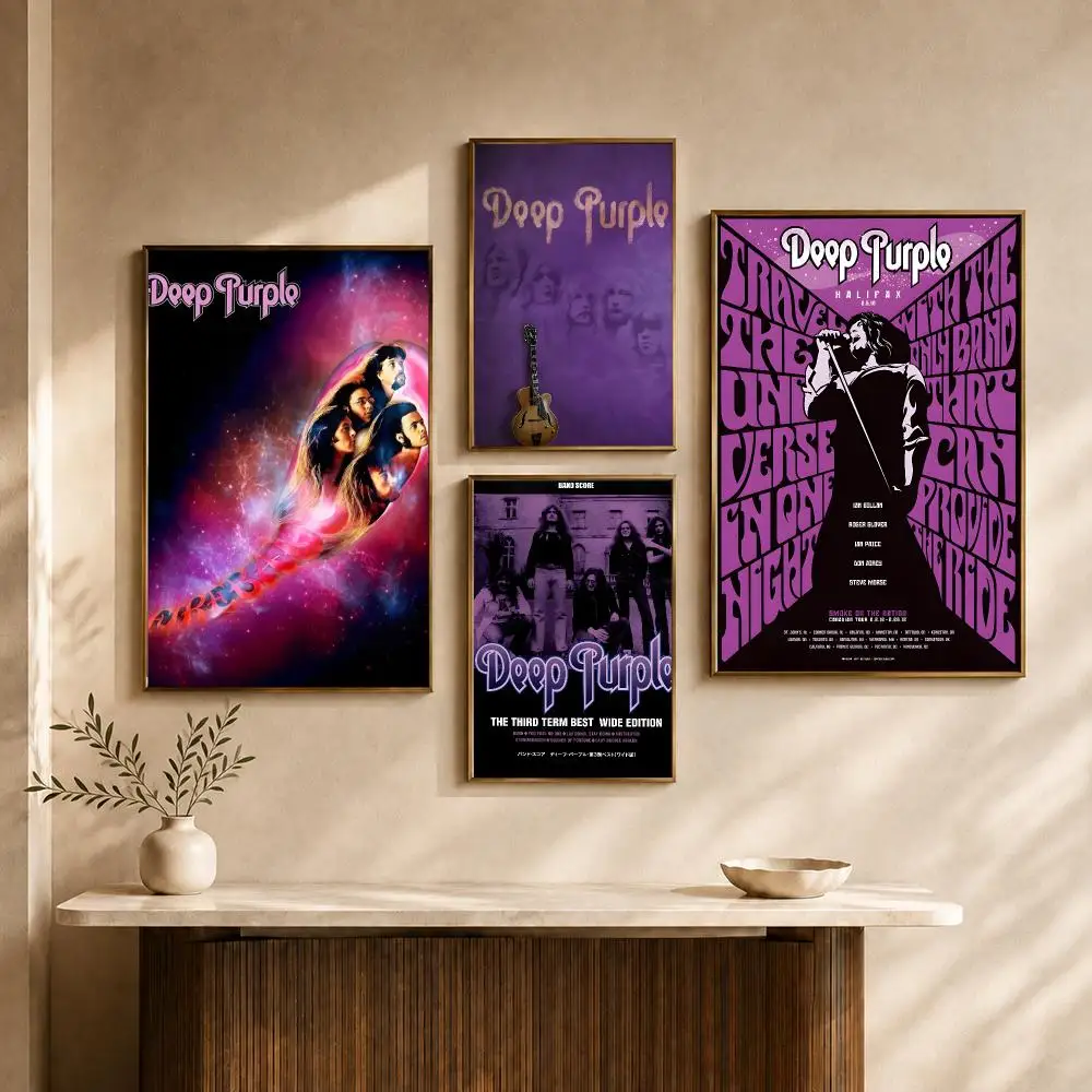 Band Deep Purple Smoke On The Water Highway Star Poster PP Decorative Poster Print Apartment Dorm Office Cafe Gift