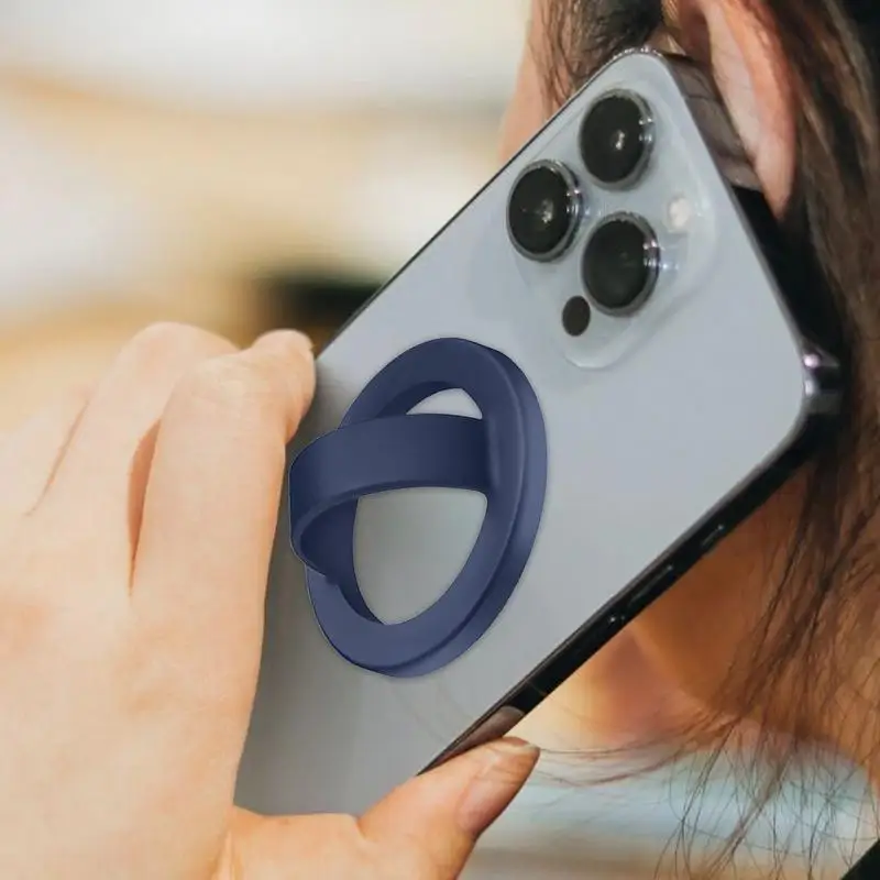 마그네틱 폰 링 거치대, 손가락 스트랩이 있는 액체 실리콘 폰 마운트, 마그네틱 폰 그립 스탠드