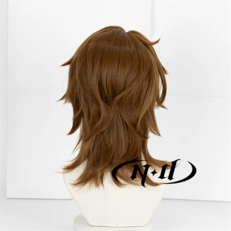 ND galagher تأثيري شعر مستعار ، شعر مستعار Honkai Star ، زي هزلي ، حفلة عيد الهالوين ، الاصطناعية