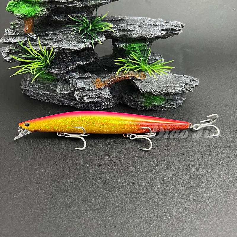 Top Fishing Lure Sinking Minnow 140S 140mm 26g Saltwater Black Bass Pike Lures Long Casting Hard Baits Tungsten Weight Pesca