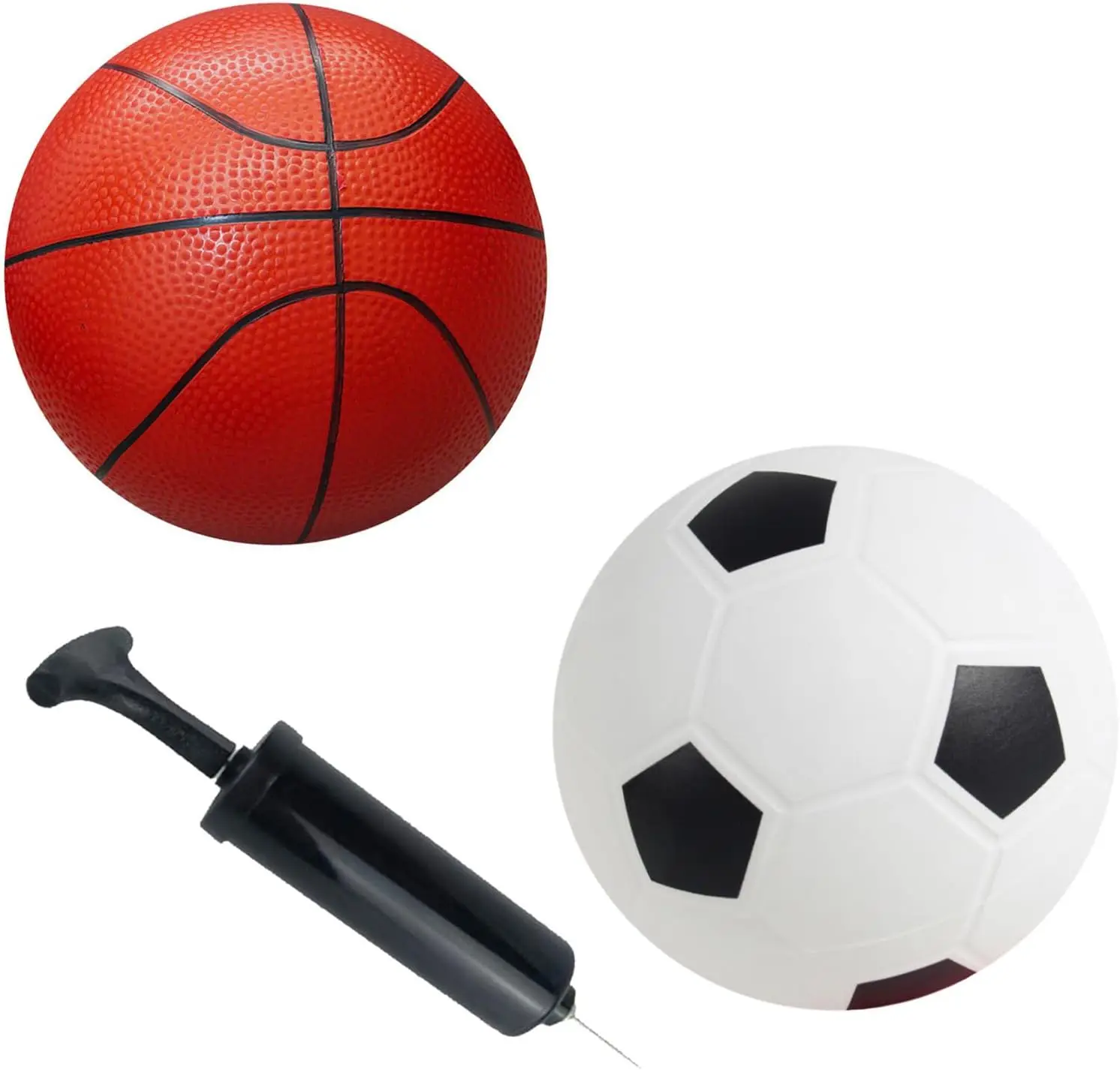 

6-Inch Soccer and Basketball Set for Kids with Pump - 2 Pack