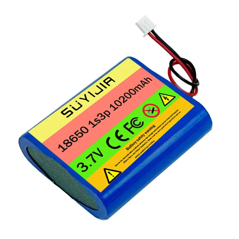 

18650 Battery 1S1P-1S6P 3.7VRechargeable Li-ion Battery Pack for LED Light Bluetooth Speaker Spare Replacement Original Battery