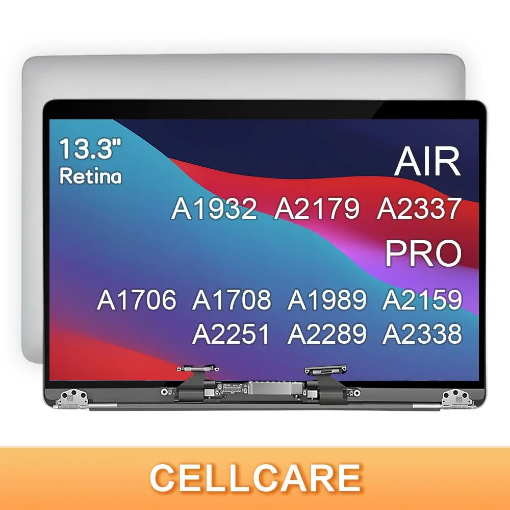 

LCD Screen Display Assembly For Macbook Air Pro A2251 A2159 A1706 A1708 A2338 A2337 A1932 A2179 A1989 A2289 Retina Replacement