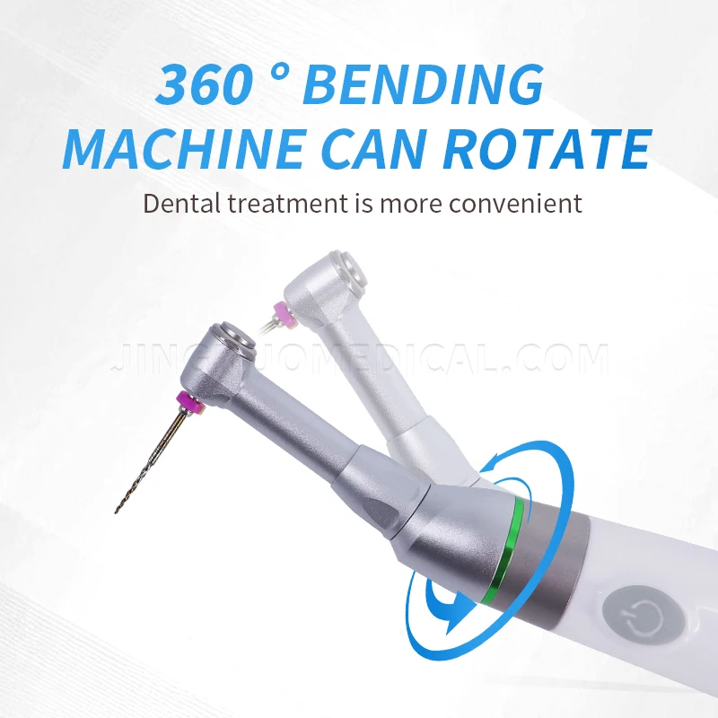 Dental Endo Motor 16:1 Standard Contra Angle Endomotor Wireless Root Canal Therapy Instrument Dentist Tools Reciprocating 360°
