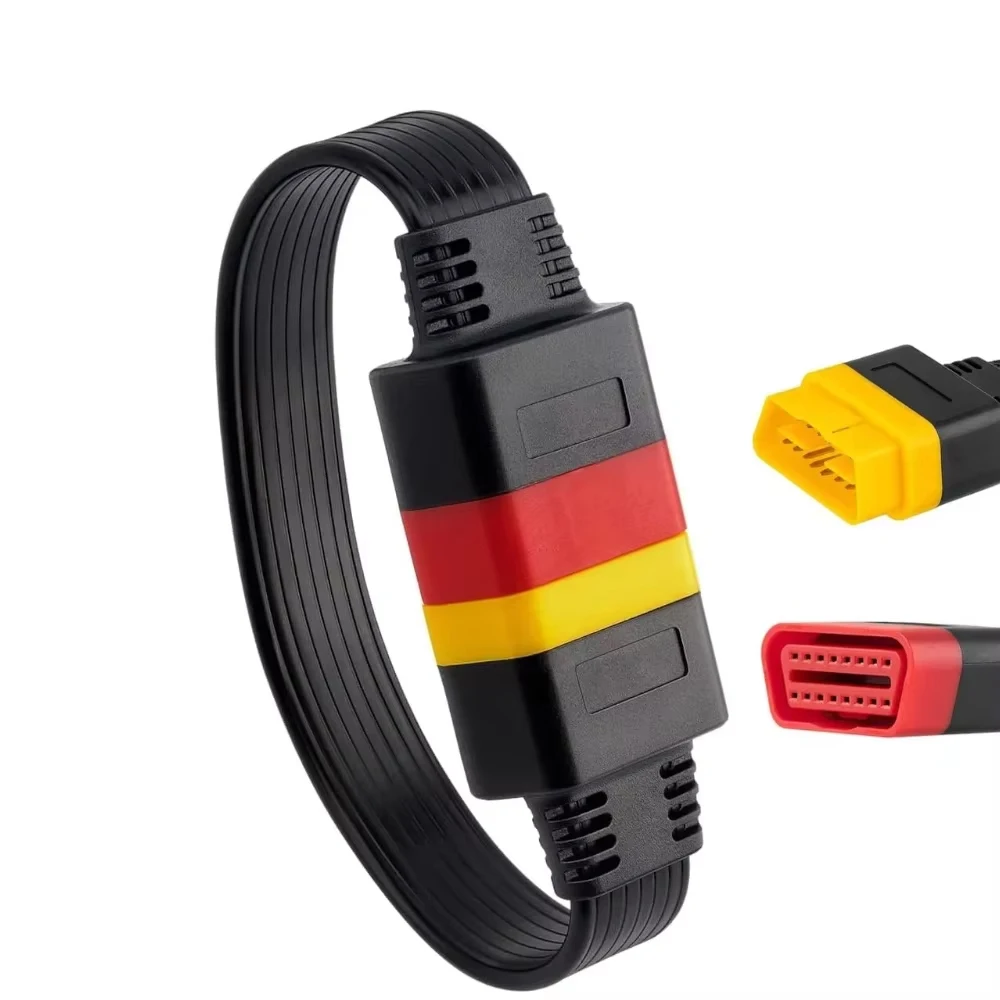 

OBD Extension Cable for X431 V/V+/PRO/PRO 3/Easydiag 3.0/Mdiag/Golo Main OBD2 Extended Connector 16Pin Male to Female
